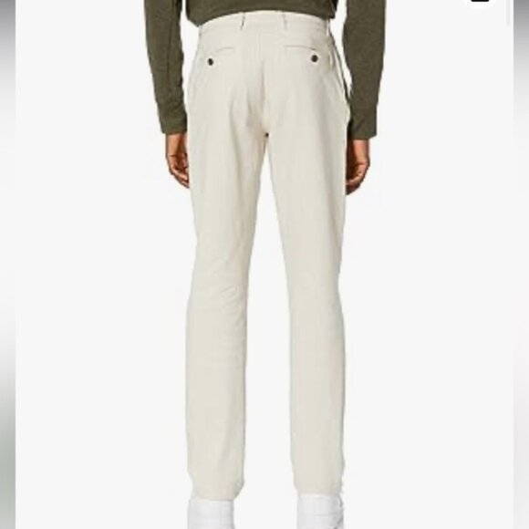 New no tag Men's Athletic Fit Stretch Chino Pants - Picture 2 of 4